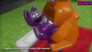 [ Poppy playtime X Minecraft hentai ] CatNap & Dogday in minecraft world make love