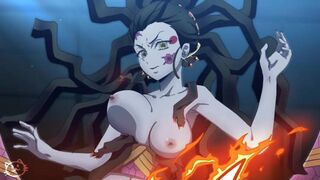 Demon Slayer Daki wants fuck her big ass anal creampie anime hentai uncensored cartoon 18+