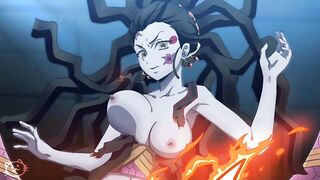 Demon Slayer Daki wants fuck her big ass anal creampie anime hentai uncensored cartoon 18+