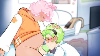 He walked in on his alien roommate jerking off! (Gummy and The Doctor, Extra Animation)