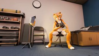 Sexy Tigress Fucks After Gym - Furry Porn Animation