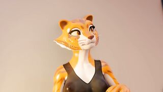 Sexy Tigress Fucks After Gym - Furry Porn Animation