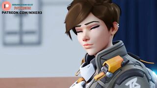 TRACER FOOTJOB TRANING | THE BEST OVERWATCH HENTAI ANIMATION 4K 60FPS