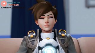 TRACER FOOTJOB TRANING | THE BEST OVERWATCH HENTAI ANIMATION 4K 60FPS