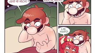 Mario se Folla a Bowsette Para Mantener La Paz - mario hentai