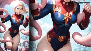 Captain Marvel lost her anal virginity