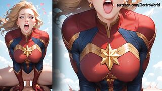 Captain Marvel lost her anal virginity