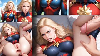 Captain Marvel lost her anal virginity