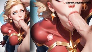 Captain Marvel lost her anal virginity