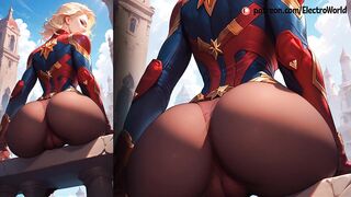 Captain Marvel lost her anal virginity