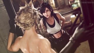 Tifa Gets Her Pussy and Mouth Fucked Hard