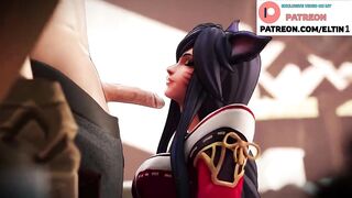 Hot Ahri Do Sweet Blowjob And Getting Cum In Mouth | Best LOL Hentai 4k 60fps