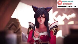 Hot Ahri Do Sweet Blowjob And Getting Cum In Mouth | Best LOL Hentai 4k 60fps