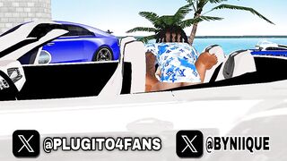 IMVU PLUG ???? FUCKING HIS WIFE WITH HIS BBC ????IN BENTLY ????