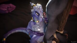 Dragon Princess Milks Good Boy Furry Wolf - Yiff Hentai Animation