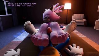 Blaze x Sonic Wet Footjob Cum on Feet Hentai Animation