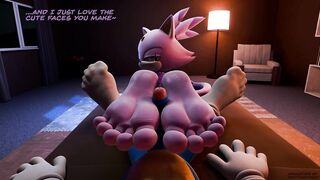 Blaze x Sonic Wet Footjob Cum on Feet Hentai Animation