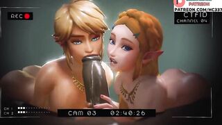 Link And Zelda Argue For The Right To Suck This BBC | The Legend Of Zelda Hentai Animation 4K 60Fps