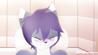 Furry hentai story condom breaks in the bathroom