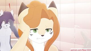 Furry hentai story condom breaks in the bathroom