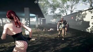 Hot girl dressed as a bunny running from monsters [Game +18] Gameplay