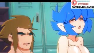 Cute Elf Girl Hot Fucking In Sports Locker Room And Creampie | Best Cartoon Hentai 4k 60fps