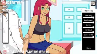 Starfire Handjob Cumshot Moaning Orgasm Rule 34 Hentai - Hole House Game