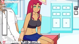 Starfire Handjob Cumshot Moaning Orgasm Rule 34 Hentai - Hole House Game