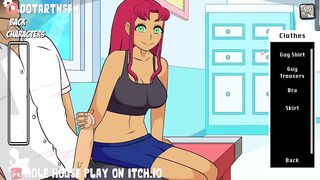 Starfire Handjob Cumshot Moaning Orgasm Rule 34 Hentai - Hole House Game