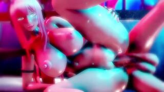 Futa Futanari Lesbian Busty Anal Huge Cumshot 3D Hentai