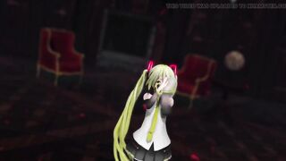 Hatsune Miku Undress Dance Reversible Campaign Mmd 3D Blonde Hair Color Edit Smixix