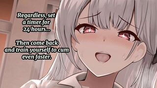 (Hentai JOI) 4 Minute Challenge: Beta Safe Censored Porn For You PART3 (femdom, feet, premature)