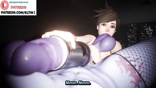 Tracer Conducts Tournament Real Girl Vs Toy On Camera | Best Futa Overwatch Hentai 4k 60fps