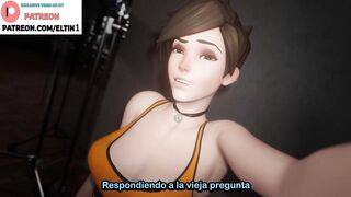 Tracer Conducts Tournament Real Girl Vs Toy On Camera | Best Futa Overwatch Hentai 4k 60fps