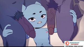 GUMBALL MYM RECORD A SPECIAS VIDEO AND SHOW IT TO ALL | GUMBALL HENTAI ANIMATION 4K 60FPS