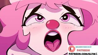 Clown girl Hard Fucked And Getting Creampie On Party | Best Cartoon Hentai 4k 60fps