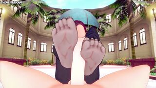 Honkai Star Rail Kafka Gives You A Footjob Hentai POV