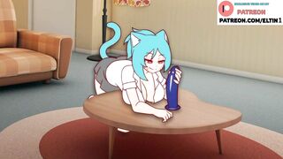 Gumball`s Mom Hard Dildo Riding On Camera | Best Furry Hentai 4k 60fps