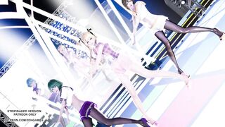 [MMD] YOASOBI - IDOL Marie Rose Tamaki Misaki Sexy Dance League of Legends Uncensored Hentai 4K