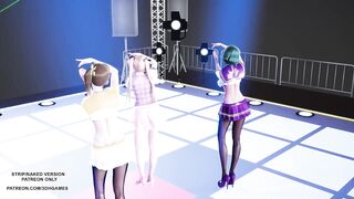 [MMD] YOASOBI - IDOL Marie Rose Tamaki Misaki Sexy Dance League of Legends Uncensored Hentai 4K