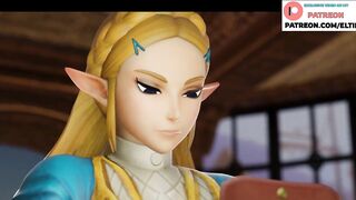 Zelda Hot Fucking On Sale Expensive Ring And Getting Creampie | Best Zelda Hentai 4k 60fps