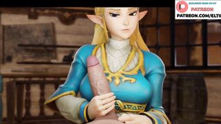 Zelda Hot Fucking On Sale Expensive Ring And Getting Creampie | Best Zelda Hentai 4k 60fps