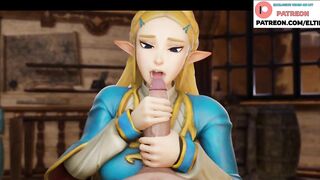 Zelda Hot Fucking On Sale Expensive Ring And Getting Creampie | Best Zelda Hentai 4k 60fps