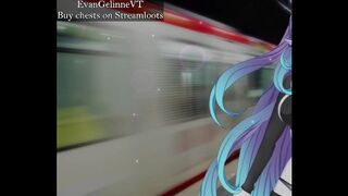 Vtuber is fuck on train station