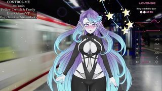 Vtuber is fuck on train station