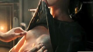 3D animation porn short movie. Beautiful girl fuckhard compilation 60 FPS