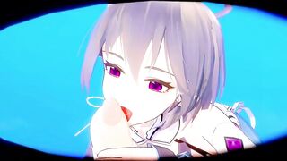 Luo Tianyi Hentai Sex Vocaloid Mmd 3D Purple Eyes Color Edit Smixix