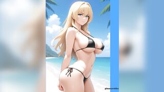 Cartoon Pics - Blonde in Bikini looking sexy