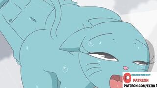 Gumball`s Mom Hard Fucking In Shower And Getting Creampie | Best Furry Hentai 4k 60fps