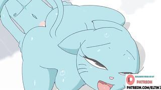 Gumball`s Mom Hard Fucking In Shower And Getting Creampie | Best Furry Hentai 4k 60fps